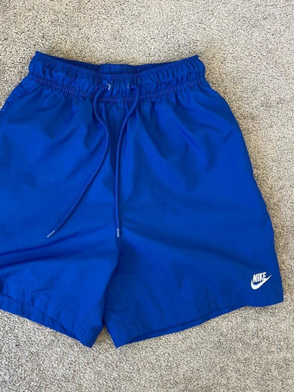 Nike Swoosh Mesh Lined Swim Shorts Royal Blue Youth/Boys XS
